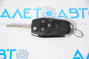 Ключ Ford Fusion mk5 13-16 4 кнопки, раскладной, сколы на корпусе