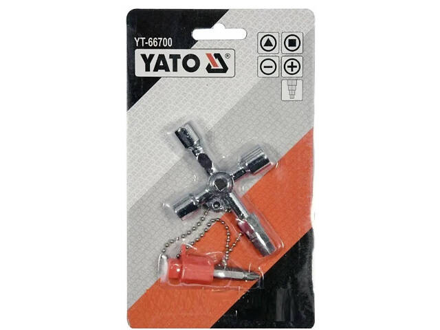 Ключ комбінований для замків шаф викруткою YATO YT-66700 - Фото 4