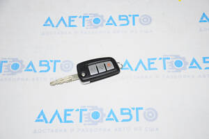 Ключ Nissan Rogue 14-20 3 кнопки, раскладной, полез хром
