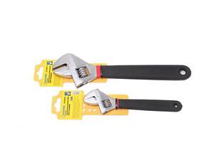 Ключ разводной с противоскользящей рукояткой CR-V 15'-380мм, на пластиковом держателе Partner PA-02009-15