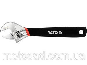 Ключ розвідний YATO : L= 250 мм. гумова ручка YT-21652