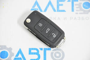 Ключ VW Jetta 11-18 USA 4 кнопки, раскладной