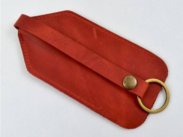 Ключниця шкіряна Крейзі Червоний - Фото 1