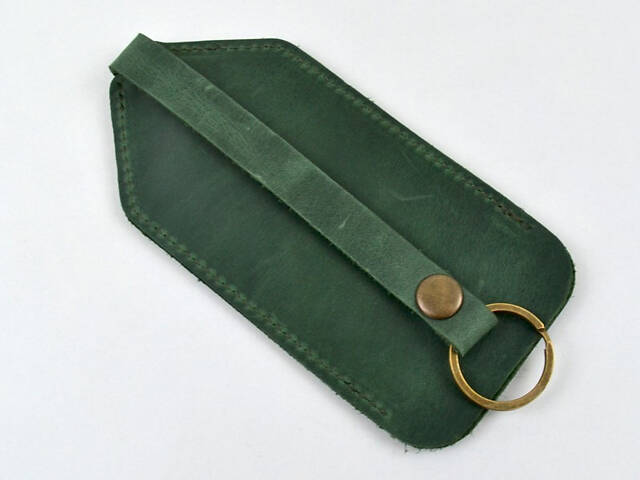 Ключниця шкіряна Крейзі Зелений - Фото 1