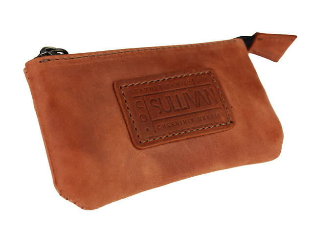 Ключниця шкіряна сумочка для ключів SULLIVAN k2 (5.5) світло-коричнева - Фото 1