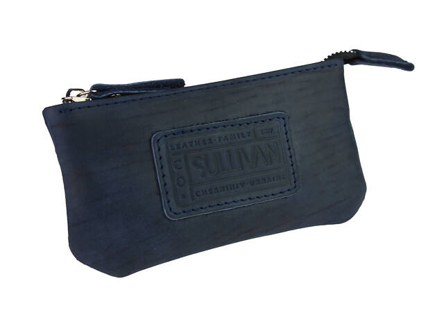 Ключниця шкіряна сумочка для ключів SULLIVAN k2 (5.5) синя - Фото 1