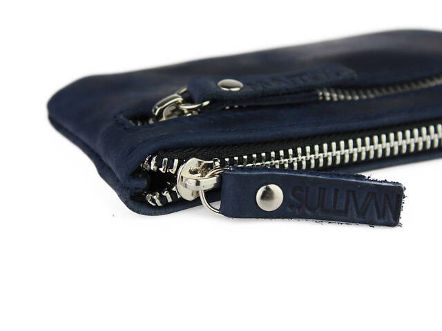 Ключниця шкіряна сумочка для ключів SULLIVAN k2 (5.5) синя - Фото 2
