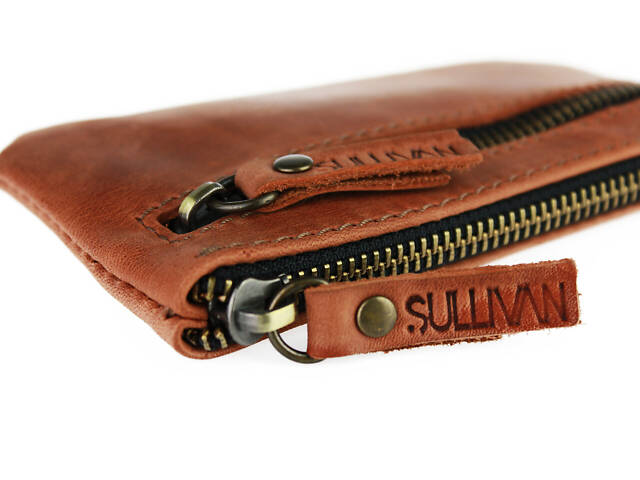 Ключниця шкіряна сумочка для ключів SULLIVAN k2 (5.5) світло-коричнева - Фото 3