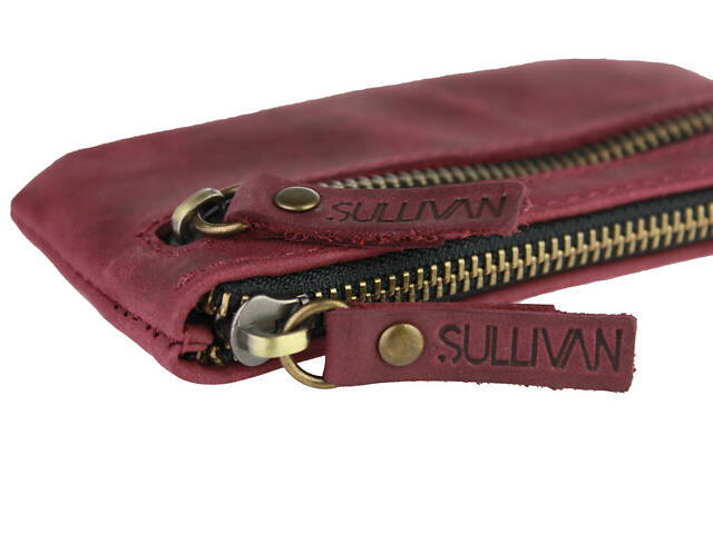 Ключниця шкіряна сумочка для ключів SULLIVAN k2 (5.5) марсала - Фото 4