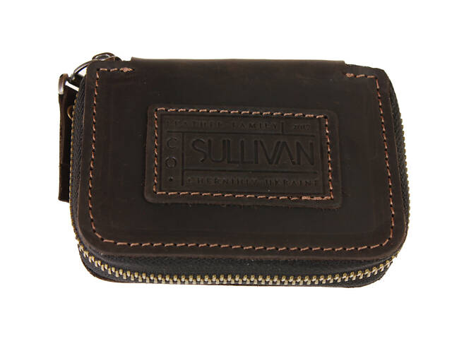 Ключниця шкіряна сумочка для ключів SULLIVAN k3(5) коричнева - Фото 3