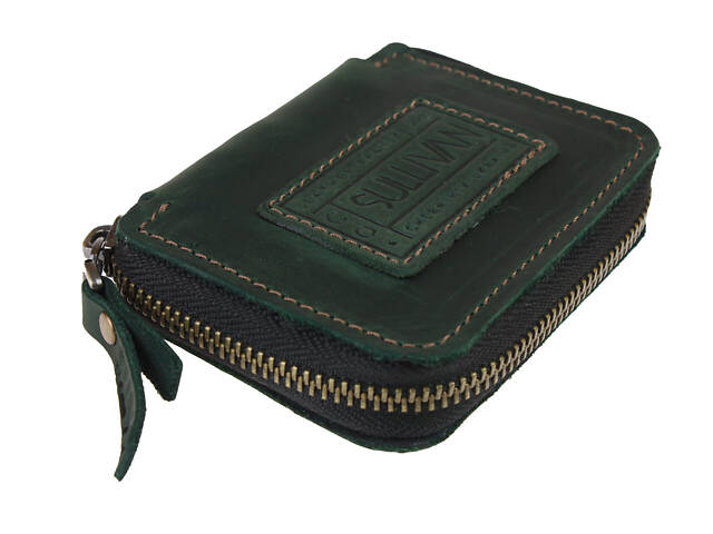 Ключниця шкіряна сумочка для ключів SULLIVAN k3(5) зелена - Фото 1