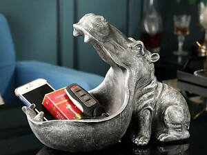 Ключниця миска Гипопотам для дрібниць і цукерок (Сіра)