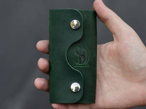 Ключниця Minimal, 6 карабінів, зелена