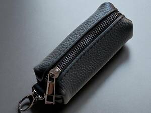 Ключница из натуральной зернистой кожи NORMAL (черная)