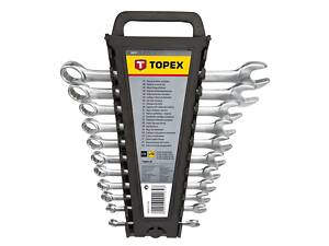 Ключи гаечные TOPEX, комбинированные, 6-22 мм, набор 12 шт. (35D757)
