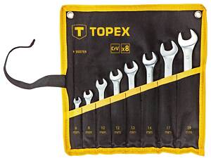 Ключи комбинированные, 6-19 мм, набор 8 шт.