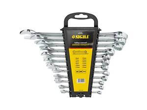 Ключи рожково-накидные 12шт 6-22мм CrV head polished SIGMA (6010201)