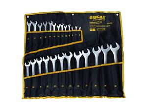Ключи рожково-накидные 25шт 6-32мм CrV satine (тк чехол) SIGMA (6010141)
