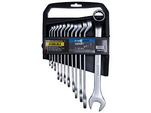 Ключи рожково-накидные глубокие 8шт 8-19мм CrV satine SIGMA (6010231)