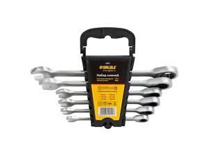 Ключі рожково-накидні тріскачкові 6шт (8, 10, 12, 13, 17, 19мм) CrV SIGMA (6010511)