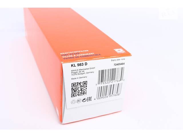 KNECHT KL 983D Фільтр паливний BMW 2 (F45/F46) 1.4-2.0d 14-/X1 (F48) 1.6-2.5d 14- - Фото 5