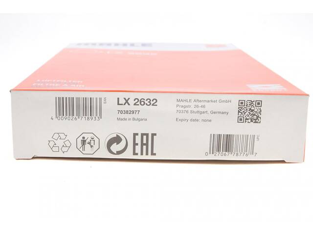 KNECHT LX 2632 Воздушный фильтр Mazda 6 MPS - Фото 7