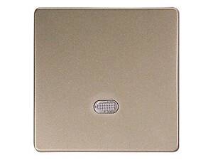 Кнопка e.lux.11651L.pn.l.nickel одинарная никель с подсветкой, Енекст [ins0040007]