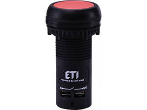 Кнопка управления 1NO+1NC 22мм без подсветки красная [4771470] ECF-11-R ETI