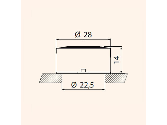 Кнопка управления 22мм без подсветки желтая [4774003] NSE-PBF-Y ETI - Фото 2