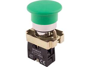 Кнопка управления 'Грибок' 1NO 22мм без подсветки зеленая [p0810116] e.mb.bc31 E.NEXT