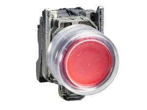 Кнопка керування 1NC 22мм без підсвічування червона з ковпачком [XB4BP42EX] Harmony XB4 Schneider Electric