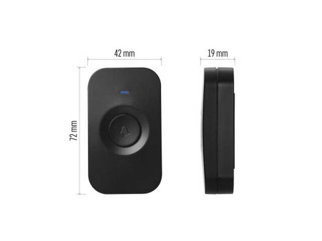 Кнопка дзвінка EMOS wireless button для P5728T, P5728, P5730 (P5728T) - Фото 3