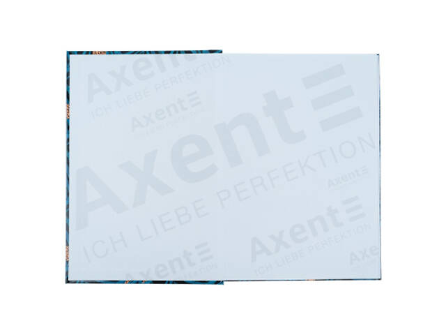 Книга записна Axent Leopard А4 у твердій обкладинці 96 аркуші клітинка, темно синя (8422-556-A) - Фото 2