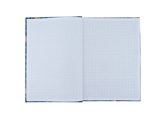 Книга записна Axent Leopard А4 у твердій обкладинці 96 аркуші клітинка, темно синя (8422-556-A) - Фото 3