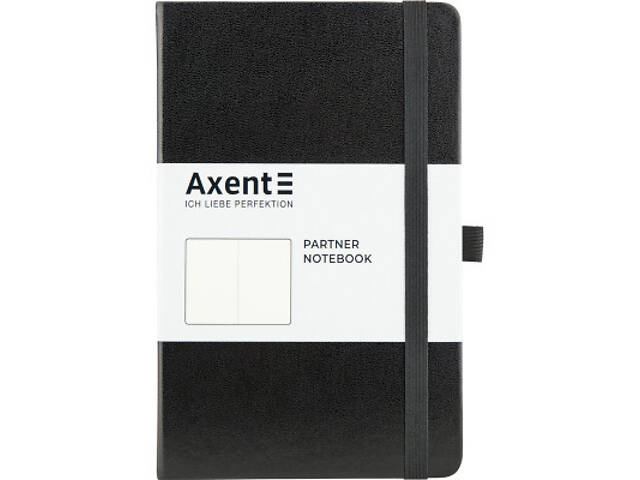Книга записна Axent Partner 125х195 мм без ліновки 96 аркушів Чорна (8307-01-A) - Фото 1