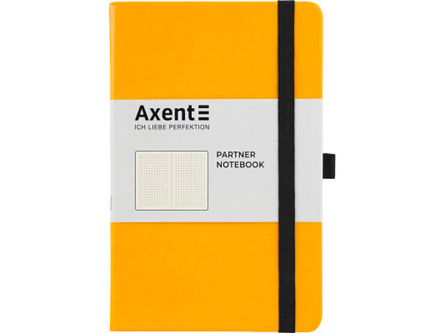 Книга записна Axent Partner 125х195 мм в клітинку 96 аркушів Жовта (8306-08-A) - Фото 1