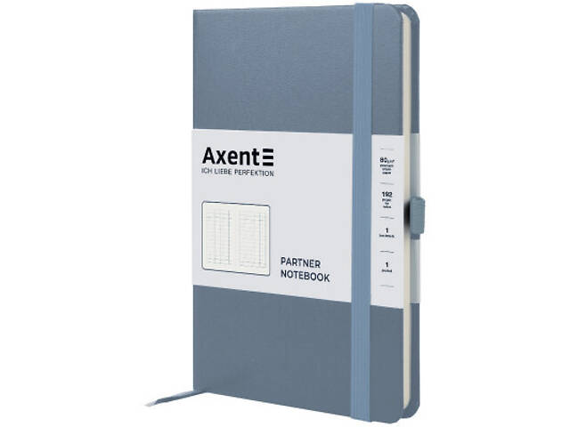 Книга записна Axent Partner 125x195 мм 96 аркушів, клітинка сіра (8201-62-A) - Фото 2
