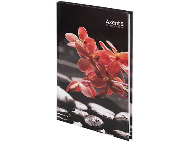 Книга записна Axent R&B Flower А5, 96 аркушів, клітинка, тверда обкладинка (8457-7-A) - Фото 2
