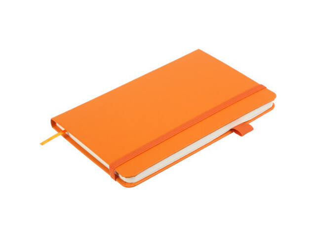 Книга записна Buromax Etalon 125x195 мм 96 аркушів у лінію обкладинка зі штучної шкіри Оранжева (BM.291260-11) - Фото 3