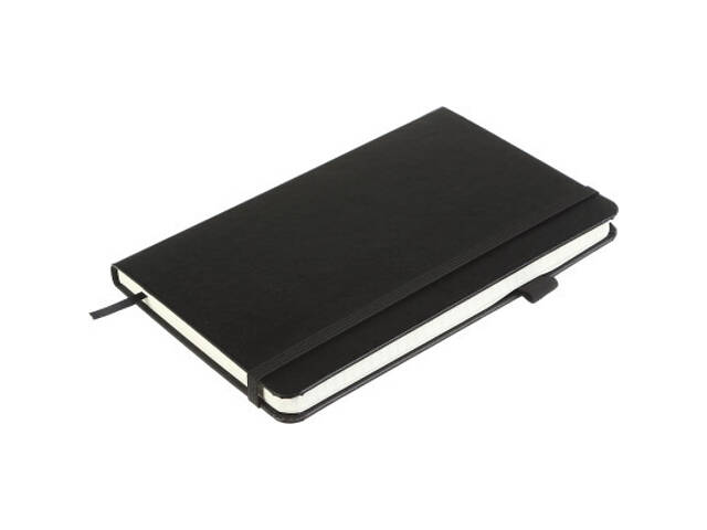 Книга записна Buromax Etalon 125x195 мм 96 аркушів в клітинку обкладинка зі штучної шкіри Чорна (BM.291360-01) - Фото 3