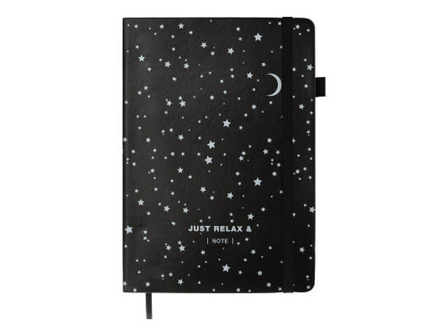 Книга записна Buromax RELAX А5 96 аркушів, чистий (чорн. папір.) білий (BM.295401-12) - Фото 1