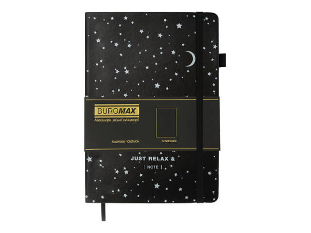 Книга записна Buromax RELAX А5 96 аркушів, чистий (чорн. папір.) білий (BM.295401-12) - Фото 2