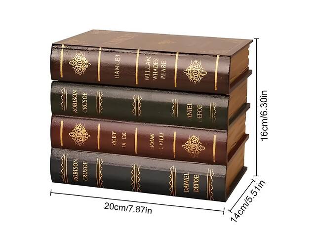 Книжный тайник-шкатулка RESTEQ — оригинальное решение для хранения ценностей и украшение интерьера - Фото 3