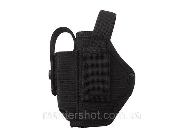 Кобура для Glock 19 з чохлом під магазин поясна на пояс чорна 71619 ms - Фото 2