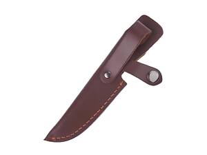 Кобура для ножа RESTEQ 18,5×4 см коричневая — кожаный чехол ножны из натуральной кожи