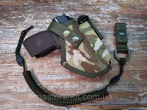 Кобура для пистолета макарова ПМ поясная Мультикам шнур 11604-974 ms