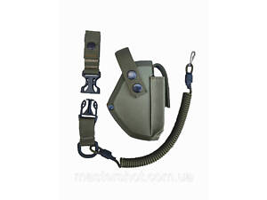 Кобура для пистолета макарова ПМ поясная Олива хаки шнур 991 ms