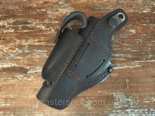 Кобура Шкіряна для ТТ поясна з чохлом підсумком під магазин ms - Фото 2