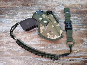 Кобура ПМ поясная с чехлом под магазин пиксель 11610 ms