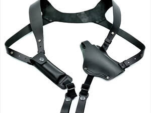 Кобура прихованого носіння шкіряна kbra-lmn-kozh-01 Weatro Чорна